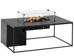 Feuertisch Cosidesign Line 120 Keramik Black Marble Mit Glasrahmen