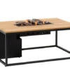 Feuertisch Cosiloft 120 Black Teak Top -Gartenmöbel Verkäufe cosiloft 120 black teakholz feuertisch ohne glas 627x627