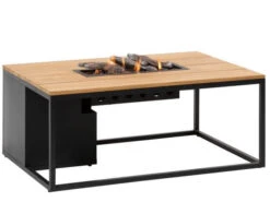 Feuertisch Cosiloft 120 Black Teak Top