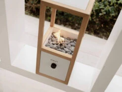 Tischfeuer Cosiscoop Urban White -Gartenmöbel Verkäufe cosiscoop urban white teakholz teak ambientebild 1 627x627
