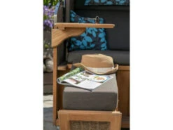 Bullaugen Strandkorb PURE® Madura XXL Teak Hyacinth Dessin 469 -Gartenmöbel Verkäufe deVries strandkorb pure madura xxl twisted hyacinth dessin 469 detailbild 1 627x627