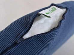 Auflage Nierenbank Bananenbank Malibu Denim-blue -Gartenmöbel Verkäufe detailbild bananenbankauflage blau mit reissverschluss 627x627