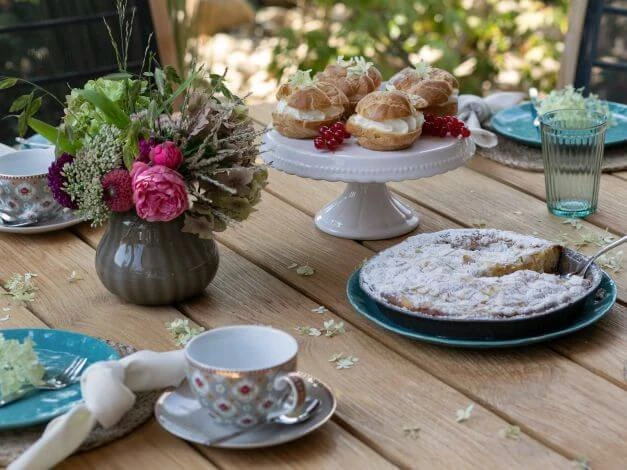 Blackpool Gartentisch Teakholz Gebürstet Ø130cm 6 Blackpool Gartentisch Teakholz Gebürstet Ø130cm – Bild 4