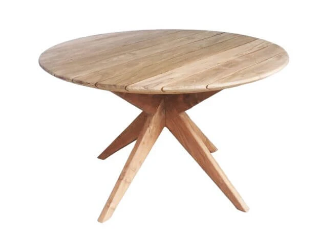 Blackpool Gartentisch Teakholz Gebürstet Ø130cm 3 Blackpool Gartentisch Teakholz Gebürstet Ø130cm