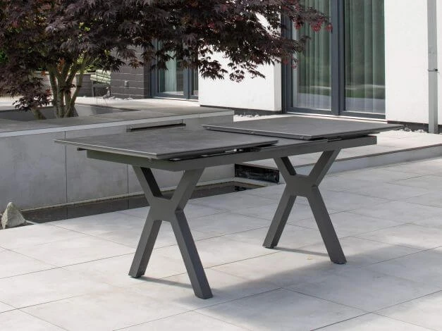 Gartentisch Hammond Ausziehtisch 160/210x90cm Sinterstone Dark Grey 5 Gartentisch Hammond Ausziehtisch 160/210x90cm Sinterstone Dark Grey – Bild 3