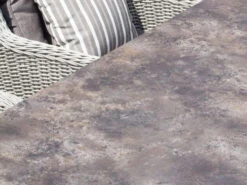 Gartentisch Willington 240x100cm Edelstahl HPL -Gartenmöbel Verkäufe devries hpl tischplatte dekor moon rock ambientebild 2 627x627