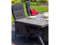 Juan Dining Relaxsessel 8mm Smokey Grey -Gartenmöbel Verkäufe devries juan relaxsessel polyrattan smokey grey ambientebild 2 627x627
