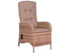 Juan Dining Relaxsessel 8mm Spotted Brown -Gartenmöbel Verkäufe devries juan relaxsessel polyrattan spotted brown 40565 sitzposition 627x627