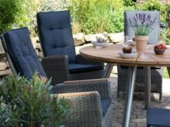 Miraflor Relaxsessel 8mm Smokey Grey Teakarm -Gartenmöbel Verkäufe devries miraflor relaxsessel teakarm smokey grey ambientebild 1 627x627