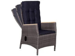 Miraflor Relaxsessel 8mm Smokey Grey Teakarm