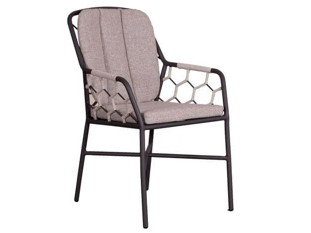 Rinca Diningsessel 7mm Flatrope Grey 3 Rinca Diningsessel 7mm Flatrope Grey