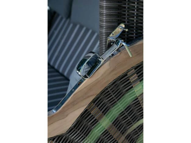 Teak Strandkorb PURE® Albatros XL Stone Grey Dessin 235 7 Teak Strandkorb PURE® Albatros XL Stone Grey Dessin 235 – Bild 5