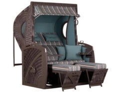 Bullaugen Strandkorb Amrum XL Stone Grey Dessin 444