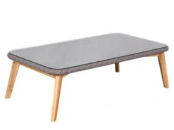 Webster Loungetisch 125x65cm Rope Dark Grey