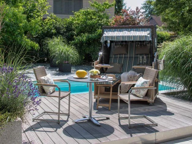 Gartentisch Klapptisch Willington Ø80cm Aluminium HPL 6 Gartentisch Klapptisch Willington Ø80cm Aluminium HPL – Bild 4