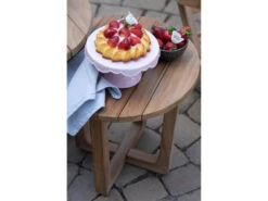 Woodie Teakholz Beistelltisch 2-er Set Ø45cm Ø50cm -Gartenmöbel Verkäufe devries woodie beistelltisch 2 er set rund teakholz ambientebild 3 627x627