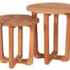 Woodie Teakholz Beistelltisch 2-er Set Ø45cm Ø50cm 2 Woodie Teakholz Beistelltisch 2-er Set Ø45cm Ø50cm -Gartenmöbel Verkäufe devries woodie beistelltisch 2 er set rund teakholz 627x627