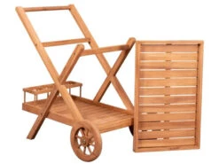 Servierwagen Teakholz Woodie Mit Abnehmbarem Tablett -Gartenmöbel Verkäufe devries woodie teakholz servierwagen butler 66146 tablett abnehmbar 627x627