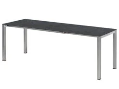 Edelstahl Keramik Ausziehtisch Argentum 140/180/220x80cm