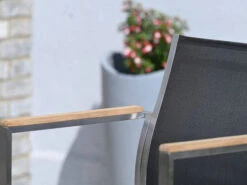 Edelstahl Barhocker Palladium Teak Silvergrey -Gartenmöbel Verkäufe edelstahl barhocker barstuhl palladium teak holz detailbild 2 627x627