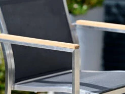 Edelstahl Barhocker Palladium Teak Silvergrey -Gartenmöbel Verkäufe edelstahl barhocker barstuhl palladium teak holz detailbild 627x627