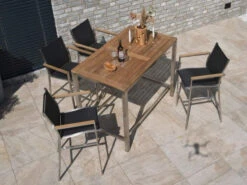 Edelstahl Barhocker Palladium Teak Silvergrey -Gartenmöbel Verkäufe edelstahl barhocker barstuhl palladium teak holz drohnenaufnahme 627x627