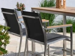 Edelstahl Barhocker Palladium Teak Silvergrey -Gartenmöbel Verkäufe edelstahl barhocker barstuhl palladium teak holz imagebild 627x627