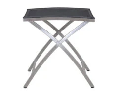 Fußhocker Edelstahl Palladium Silvergrey -Gartenmöbel Verkäufe edelstahl fusshocker palladium seitenansicht 627x627