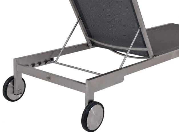 Edelstahl Gartenliege Palladium Silvergrey 5 Edelstahl Gartenliege Palladium Silvergrey – Bild 3