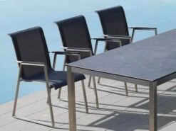 Edelstahl Gartensessel Castello Carbon-grey -Gartenmöbel Verkäufe edelstahl gartensessel castello carbon grey ambientebild 627x627