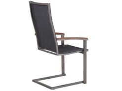 Edelstahl Freischwinger Rhodium Teak Dark-smoke 10 Edelstahl Freischwinger Rhodium Teak Dark-smoke -Gartenmöbel Verkäufe edelstahl gartenstuhl freischwinger rhodium teak dark smoke rueckansicht 627x627