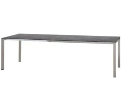 Edelstahl HPL Ausziehtisch Livigno 160/220/280x100cm