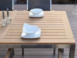 Edelstahl Teakholz Gartentisch Serie Livigno 9 Edelstahl Teakholz Gartentisch Serie Livigno -Gartenmöbel Verkäufe edelstahl gartentisch teak livigno detaibild 1 627x627