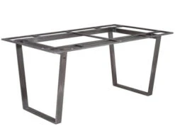 Kufen Gartentisch Volterra Teakholz Edelstahl Brushed -Gartenmöbel Verkäufe edelstahl kufen gartentisch gestell volterra 627x627