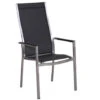 Edelstahl Stapelsessel Palladium Highback Silvergrey