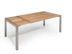 Doppel-Ausziehtisch Sydney Edelstahl Teak 160-210-260x100cm 9 Doppel-Ausziehtisch Sydney Edelstahl Teak 160-210-260x100cm -Gartenmöbel Verkäufe edelstahl teak doppel ausziehtisch sydney ausgezogen 1 627x627 2