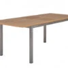 Edelstahl Teak Ausziehtisch Valis 160/210x90cm -Gartenmöbel Verkäufe edelstahl teak gartentisch ausziehbar emerald ausgezogen 627x627 1