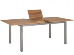 Edelstahl Teak Ausziehtisch Valis 240/310x100cm -Gartenmöbel Verkäufe edelstahl teak gartentisch ausziehbar emerald mechanik 627x627