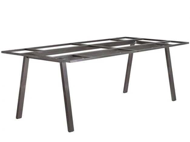 Gartentisch Locarno Teakholz Edelstahl 220x100cm 5 Gartentisch Locarno Teakholz Edelstahl 220x100cm – Bild 3