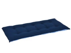 Gartenbankauflage Blau-beige-kariert 110cm -Gartenmöbel Verkäufe gartenbank auflage blau weiss kariert 110cm rueckseite 627x627