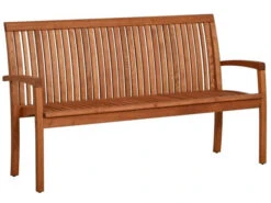 Gartenbank Holz Verno Robinie 156cm 3-Sitzer