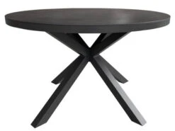 Gartentisch Livingston Ø120cm Alu Anthrazit Sinterstone Dark Grey