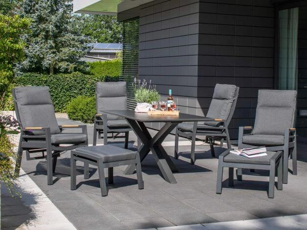 Relax Fußhocker Montana Alu Anthrazit 7 Relax Fußhocker Montana Alu Anthrazit – Bild 5