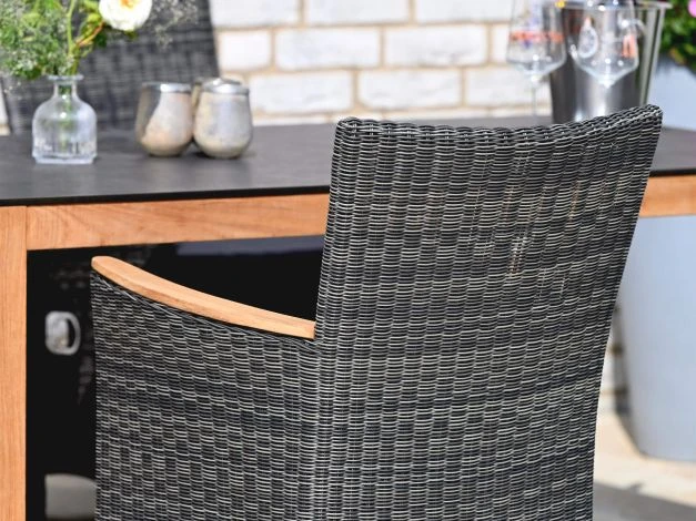 Gartensessel Polyrattan Long Island Stone 7 Gartensessel Polyrattan Long Island Stone – Bild 5