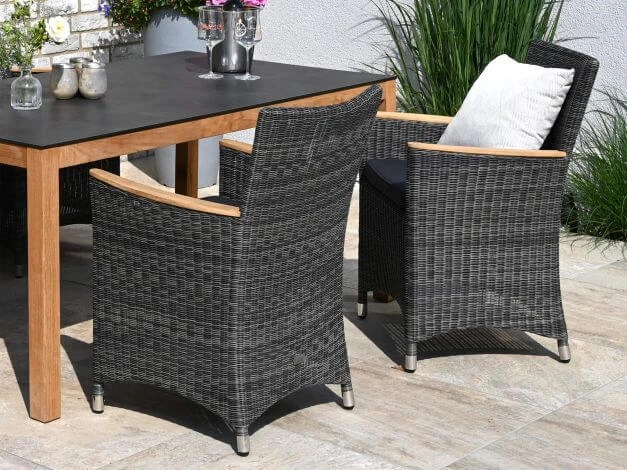 Gartensessel Polyrattan Long Island Stone 6 Gartensessel Polyrattan Long Island Stone – Bild 4