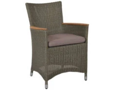 Gartensessel Polyrattan Long Island Taupe