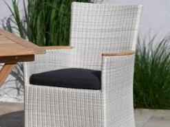 Gartensessel Polyrattan Long Island White Wash -Gartenmöbel Verkäufe gartensessel polyrattan long island weiss ambientebild 2 627x627