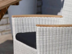 Gartensessel Polyrattan Long Island White Wash -Gartenmöbel Verkäufe gartensessel polyrattan long island weiss ambientebild 3 627x627