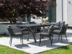 Diningsessel Genua Aluminium Rope Dark Grey 11 Diningsessel Genua Aluminium Rope Dark Grey -Gartenmöbel Verkäufe gartensessel rope geflecht devries genua 40800 ambientebild 3 627x627