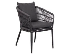 Diningsessel Genua Aluminium Rope Dark Grey